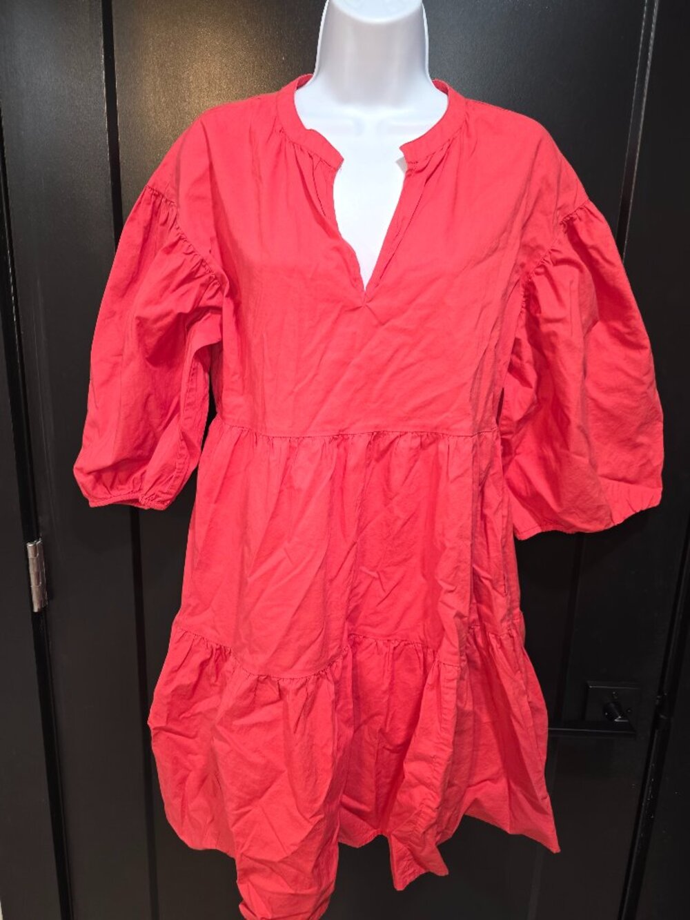 Sundry Coral Shirt Dress Sz 1 (small)